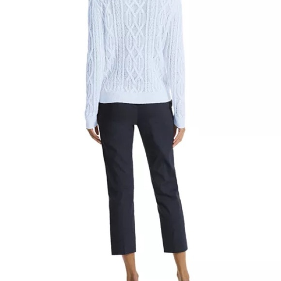 Theory Linen Blend Cable Knit Sweater - Picture 6 of 6